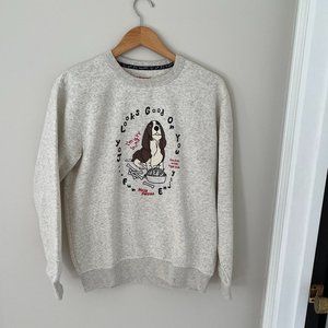 Hush Puppies Crew Neck Sweatshirt NWT With Hush Puppies Sticker Size Medium